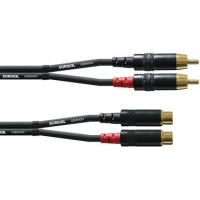 Kabel 2x Cinch  IN /2x Cinch OUT Cordial  CFU 3 CE