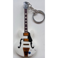 Přívěsek na klíče Music Legends  PPT-PD190 Alex Lifeson Rush Gibson Memphis ES-355 White
