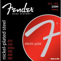 Struny pro elektrickou kytaru Fender  250H Nickel Plated Steel, Ball End 12/52