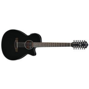 12strunná kytara elektroakustická Ibanez  AEG5012-BKH