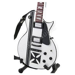 Miniatura kytary Music Legends  PPT-MK095 James Hetfield Metallica ESP Iron Cross White