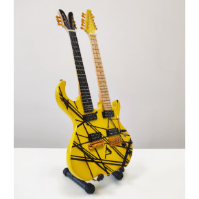 Miniatura kytary Music Legends  PPT-MK108 Eddie Van Halen Kramer Custom Double-Neck