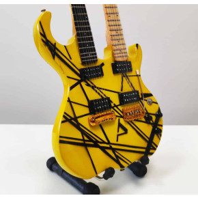 Miniatura kytary Music Legends  PPT-MK108 Eddie Van Halen Kramer Custom Double-Neck