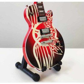 Miniatura kytary Music Legends  PPT-MK114 Aerosmith Logo Guitar Hero Les Paul Red