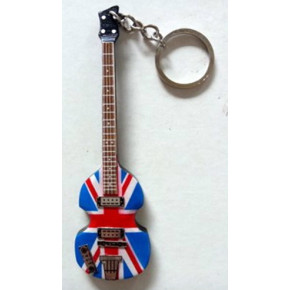 Přívěsek na klíče Music Legends  PPT-PD223 Paul McCartney The Beatles Hofner Bass UK Flag