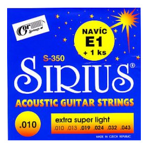Struny kovové pro akustickou kytaru Gorstrings  S-350 Sirius