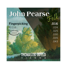 Struny nylonové pro akustickou kytaru Thomastik  John Pearse Folk PJ116