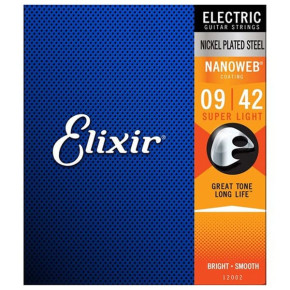 Struny pro elektrickou kytaru Elixir  12002 Super Light 9/42