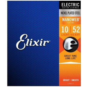 Struny pro elektrickou kytaru Elixir  12077 Light-Heavy 10/52