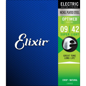 Struny pro elektrickou kytaru Elixir  19002 Super Light 9/42