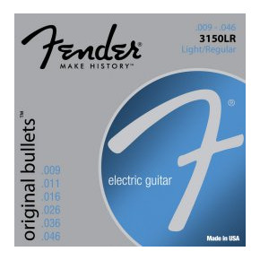 Struny pro elektrickou kytaru Fender  3150LR Original Pure Nickel, Bullet End