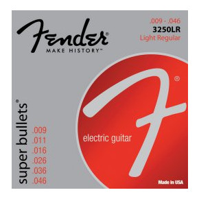 Struny pro elektrickou kytaru Fender  3250LR Nickel Plated Steel, Bullet End 09-46