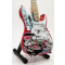 Miniatura kytary Music Legends  PPT-MK056 Pink Floyd The Wall Strat Red