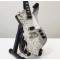 Miniatura kytary Music Legends  PPT-MK105 Paul Stanley Kiss Ibanez PS1CM Silver Cracked Mirror