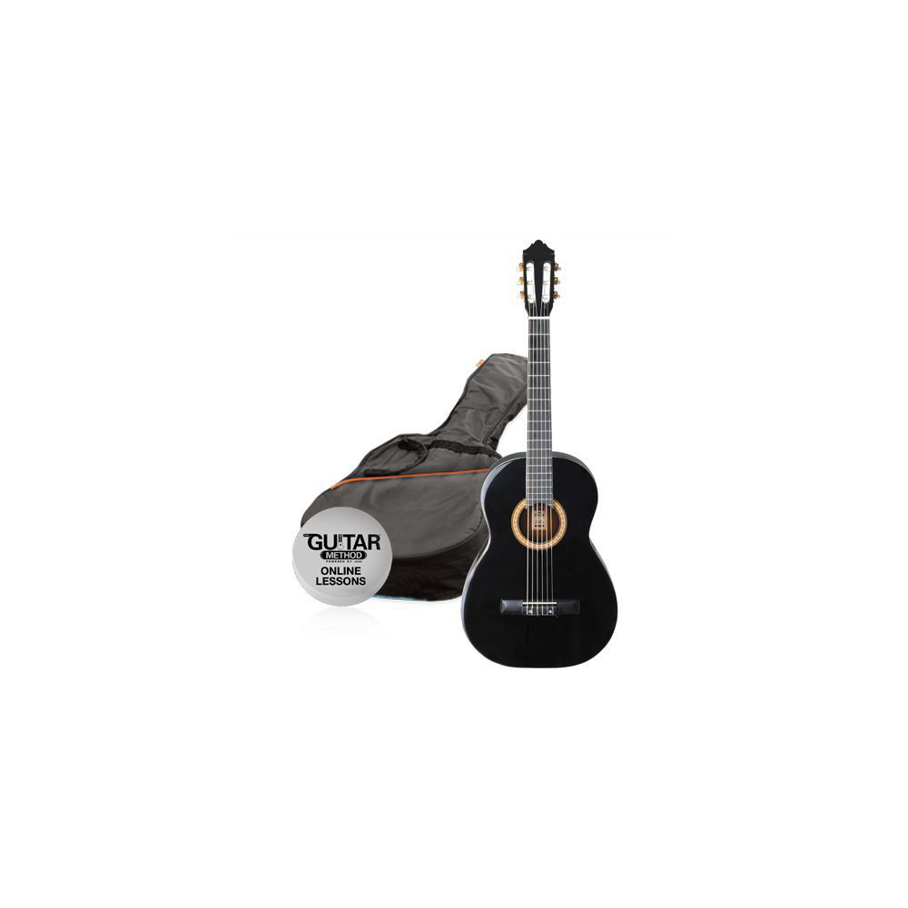 Klasická kytara paket 1/2 Ashton SPCG 12 BK Pack (černá)