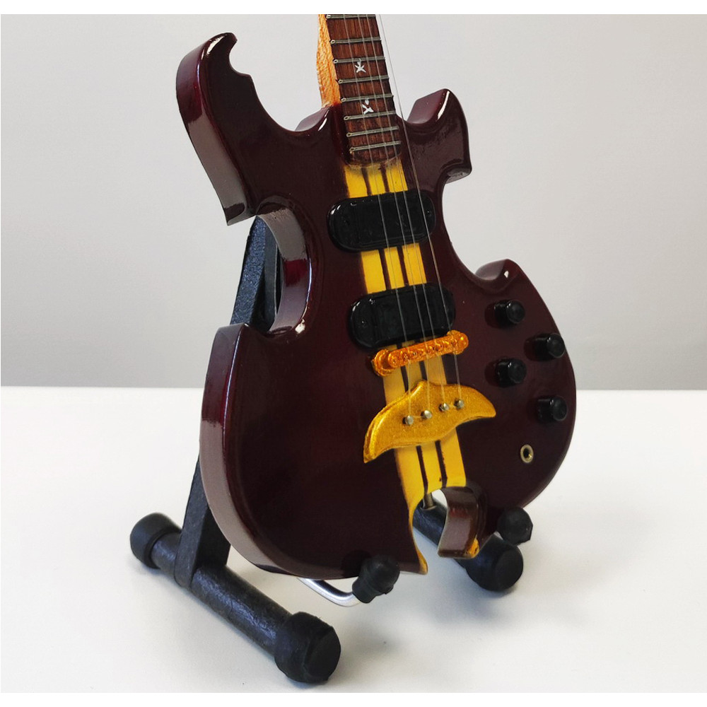 Fotografie Miniatura kytary Music Legends PPT-MK100 John Paul Jones Led Zeppelin Alembic Series II Bass