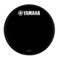 Blána bicí resonanční Yamaha  P3 Black 18" Remo Classic YAMAHA logo