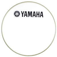 Blána bicí resonanční Yamaha  P3 White 18" Remo Classic YAMAHA logo