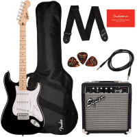 Elektrická kytara paket Fender Squier  Sonic Stratocaster Pack BLK
