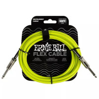 Kabel nástrojový Ernie Ball EB 6414 Flex Instrument Cable Straight/Straight 10ft - Neon Green