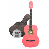Klasická kytara paket 1/2 Ashton  SPCG 12 PK Pack (růžová)