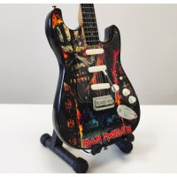 Miniatura kytary Music Legends  PPT-MK126 Iron Maiden Fender Stratocaster Fiery Ed Stones
