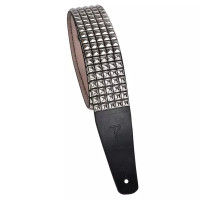 Řemen kytarový Perri’s Leathers 7113 Studded Leather Silver