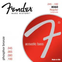 Struny pro akustickou baskytaru Fender  8060 Acoustic Bass Strings Phosphor Bronze .45-.100