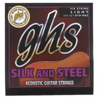 Struny pro akustickou kytaru GHS 345 010-042 Silk and Steel - 10/42