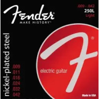 Fender 250L Nickel Plated Steel, Ball End 09/42