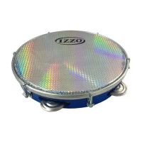 Izzo 3439AZ Pandeiro 10&amp;quot; ABS Metal Azul