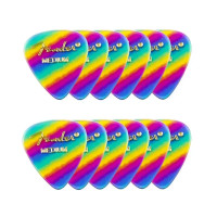 Fender 351 Shape, Premium Rainbow - 12 Pack