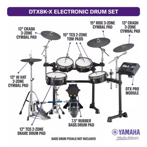 Yamaha DTX8K-X BF - prodloužená záruka 3 roky