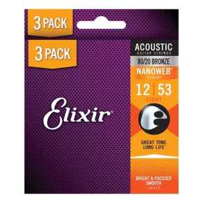 Elixir 16539 Bronze Light 12/53