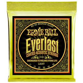 Ernie Ball 2558 Everlast 80/20 Bronze Medium Light Coated