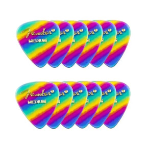Fender 351 Shape, Premium Rainbow Heavy- 12 Pack Fender 351 Shape, Premium Rainbow Heavy- 12 Pack