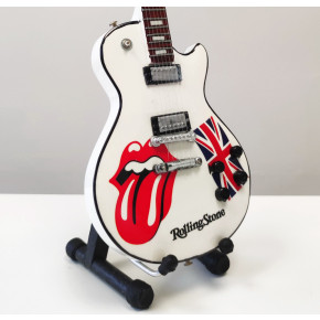 Miniatura kytary Music Legends  PPT-MK054 Rolling Stones Tribute Les Paul White