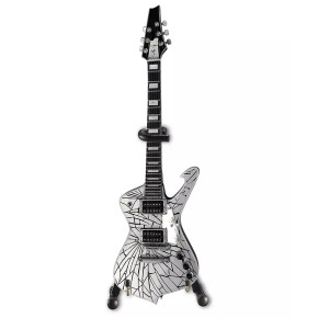 PPT-MK105 Paul Stanley Kiss Ibanez PS1CM Silver Cracked Mirr PPT-MK105 Paul Stanley Kiss Ibanez PS1CM Silver Cracked Mirr