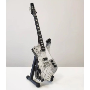 PPT-MK105 Paul Stanley Kiss Ibanez PS1CM Silver Cracked Mirr PPT-MK105 Paul Stanley Kiss Ibanez PS1CM Silver Cracked Mirr
