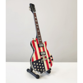 Miniatura kytary Music Legends  PPT-MK141 Joe Perry Aerosmith Gibson Les Paul US Flag