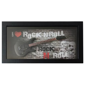 PPT-MKB001 I Love Rock´n´Roll Black Double Cut Guitar
