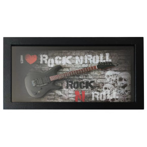 PPT-MKB001 I Love Rock´n´Roll Black Double Cut Guitar