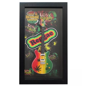 Miniatura kytary Music Legends PPT-MKB004 Love Reggae Bob Marley The Wailers PRS Marijuana