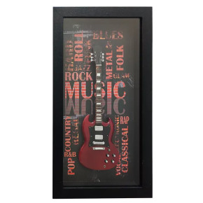 Miniatura kytary Music Legends PPT-MKB005 Rock Music Angus Young AC-DC SG Red Maroon