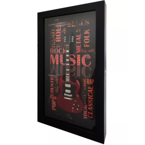 Miniatura kytary Music Legends PPT-MKB005 Rock Music Angus Young AC-DC SG Red Maroon