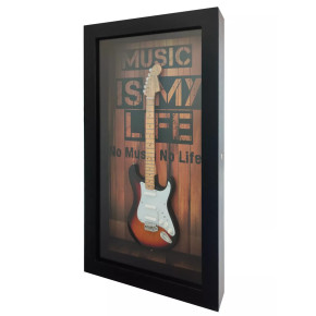 Miniatura kytary Music Legends PPT-MKB008 Music Is My Life Fender American Stratocaster 3CS