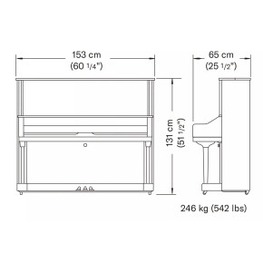 Yamaha U3 SQ PM - prodloužená záruka 5 let