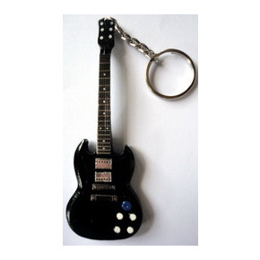 Přívěsek na klíče Music Legends  PPT-PD146 Angus Young AC-DC SG Black