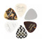 Fender 351 Shape, Material Medley, Medium - 6 Pack